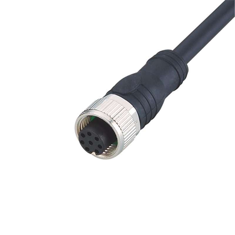 M8 male and female quick plug electric cable waterproof connector