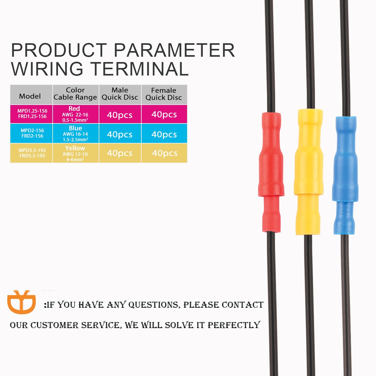 240 PCS/Boxed 22-10 AWG Insulated Bullet Butt Crimp Terminals Wire Cable Connector PVC Male Female Kit Splice Terminal Connector
