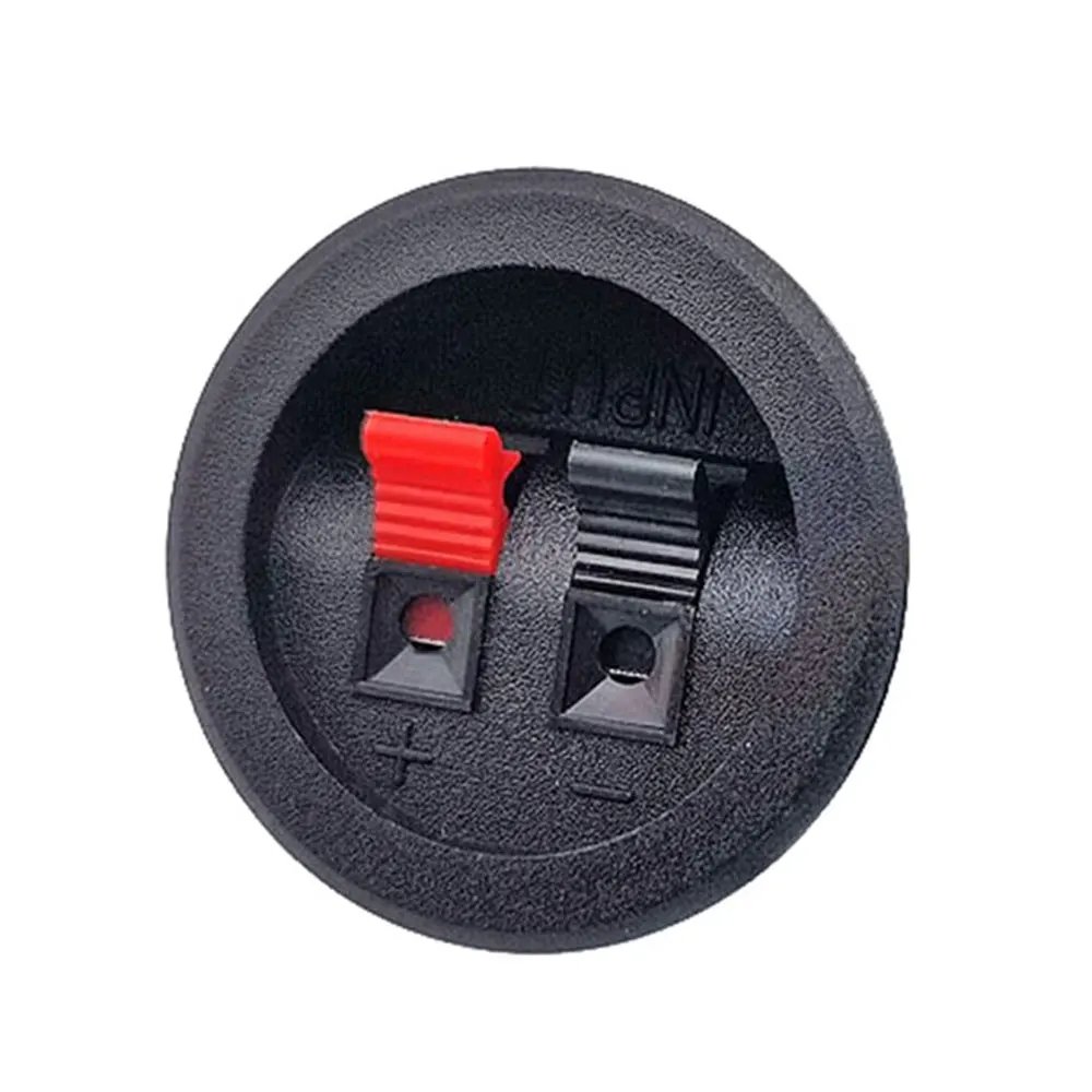 2 Position Connector Terminal Circular Audio Speaker Terminals Plug Socket Clip Diameter 36.8mm