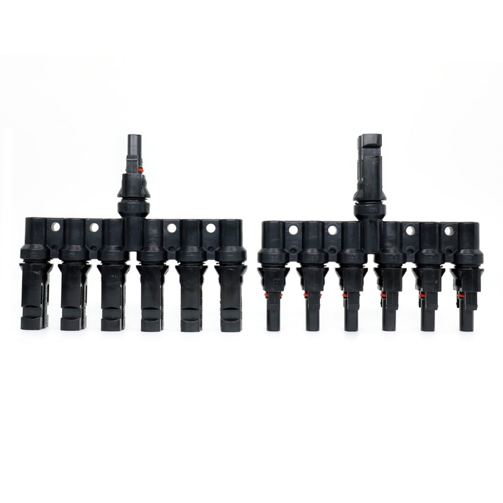 Solar PV Photovoltaic Connector 1pair PV 2T 3T 4T 5T 6T Branch parallel connection 30A solar Cable Wire Connector