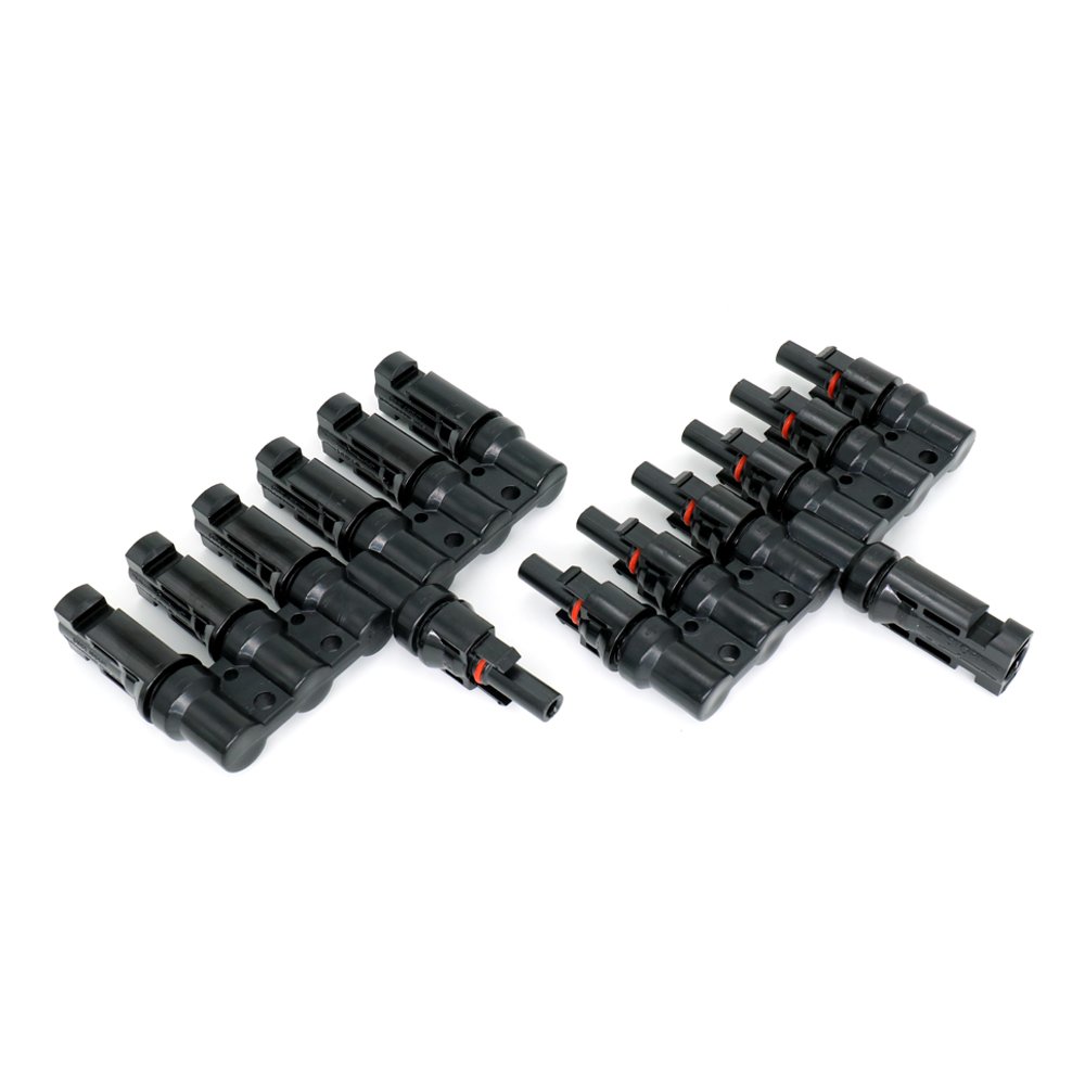Solar PV Photovoltaic Connector 1pair PV 2T 3T 4T 5T 6T Branch parallel connection 30A solar Cable Wire Connector