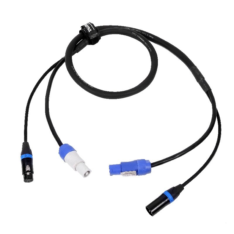 3x 1.5 or 3x 2.5 mm DMX power Cable 3 Pin 5 Pin XLR with Powercon Connector powercon Ture1 Power & DMX Combine Cable