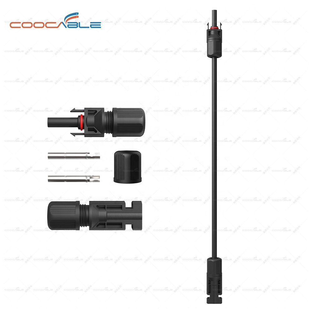 solar extension cable with 1500V DC 4mm2 solar cable IP68 PV male and female connector