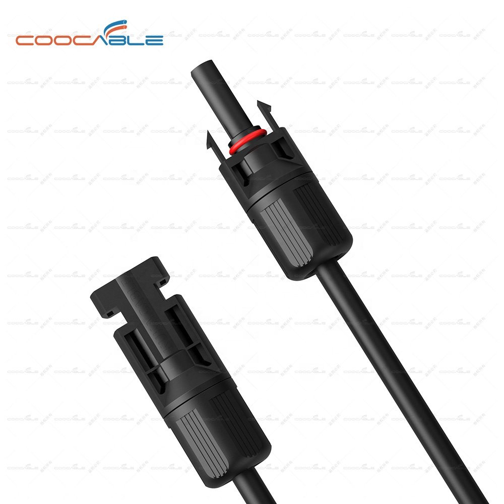 solar extension cable with 1500V DC 4mm2 solar cable IP68 PV male and female connector