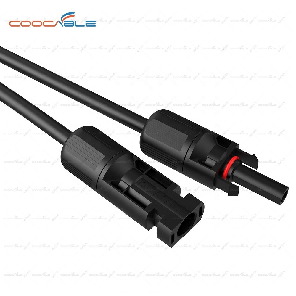 solar extension cable with 1500V DC 4mm2 solar cable IP68 PV male and female connector