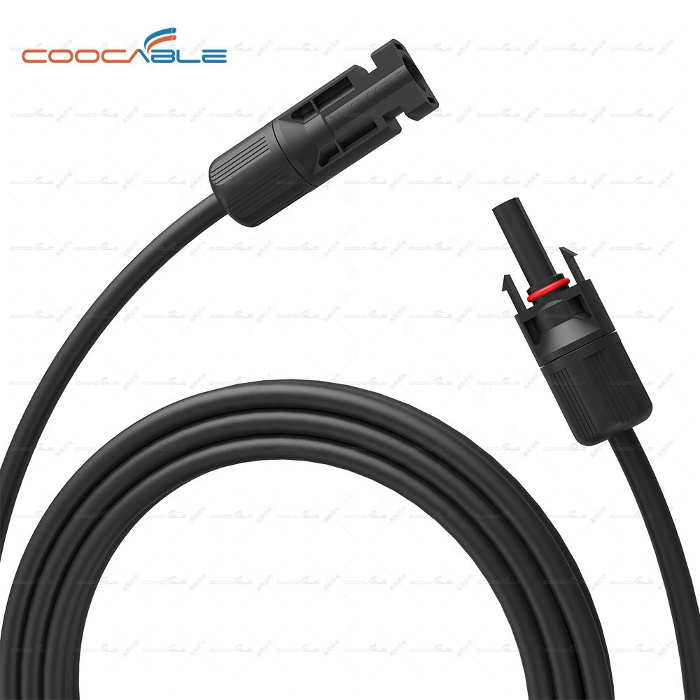 solar extension cable with 1500V DC 4mm2 solar cable IP68 PV male and female connector