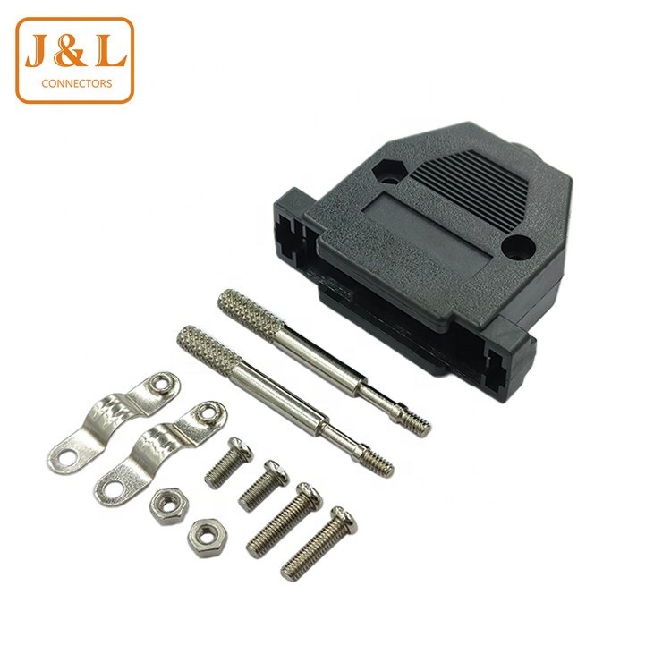 D-SUB23 Shell Connector male Shell With ScrewsNut Clip Plastic Assembly Round Wire Shell
