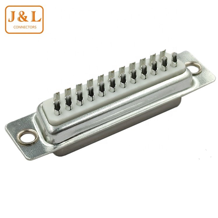 D-SUB23 Shell Connector male Shell With ScrewsNut Clip Plastic Assembly Round Wire Shell