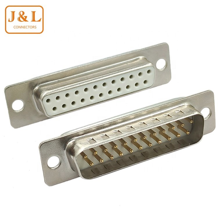 D-SUB23 Shell Connector male Shell With ScrewsNut Clip Plastic Assembly Round Wire Shell