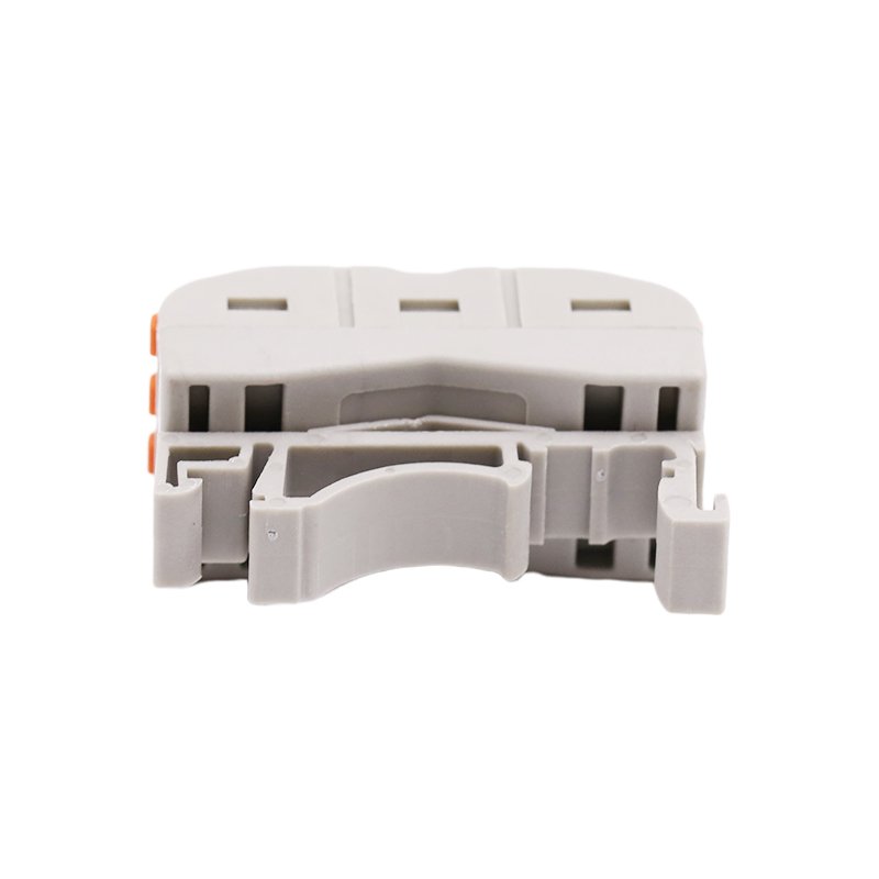 3 pin 3 holes orange push in connecter electrical Fast wire Connection terminal for Wires quick splicing wire connector