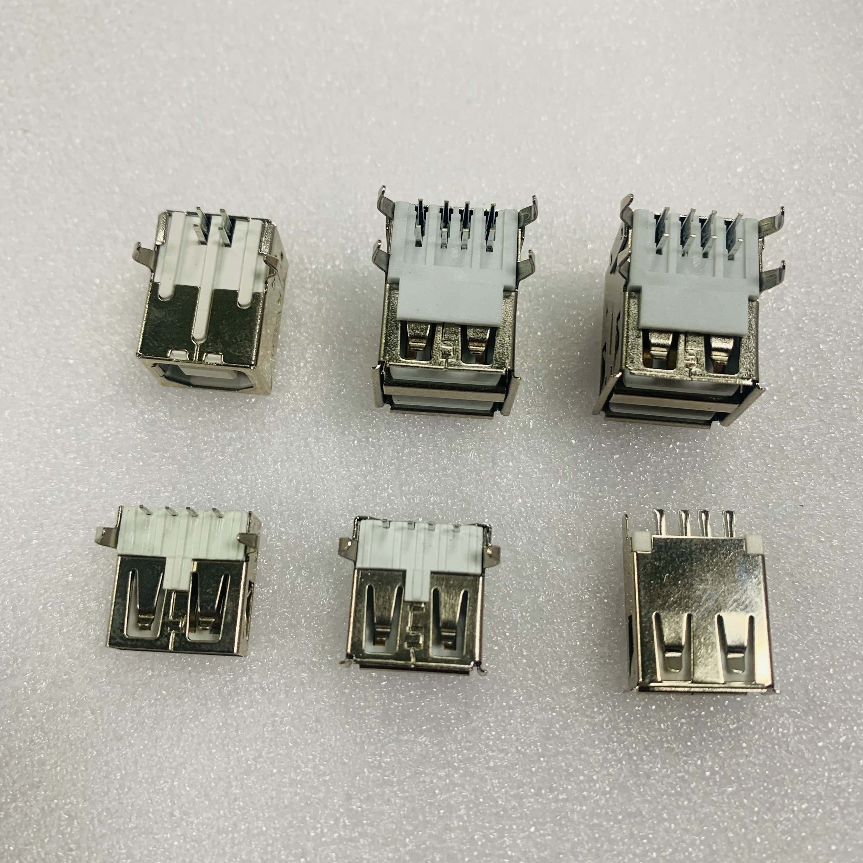 Factory price A B type male head 180 degree SMT AM 4-pin male head USB connector USB 2.0 A B type female head