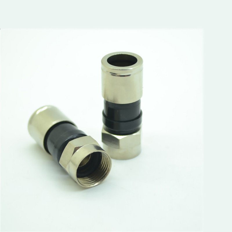 Factory price F male RG6/rg11 F type connector,high quality waterproof rf connector