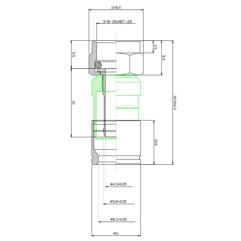 Factory price F male RG6/rg11 F type connector,high quality waterproof rf connector