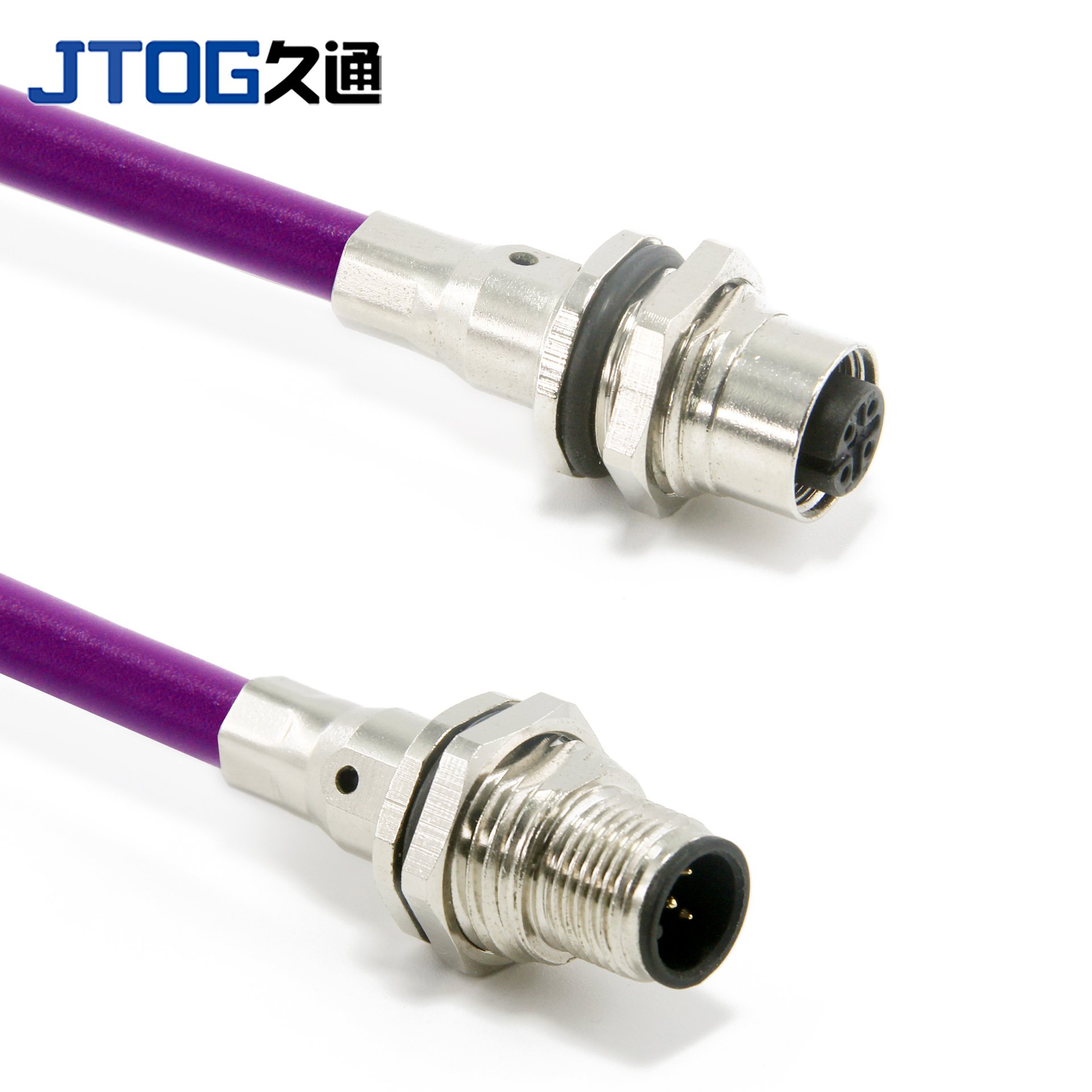 M12 Profibus Shielded Cable Connector M12 Circular Connector M12 Ethernet Cable M12 Male to rj45 Connector