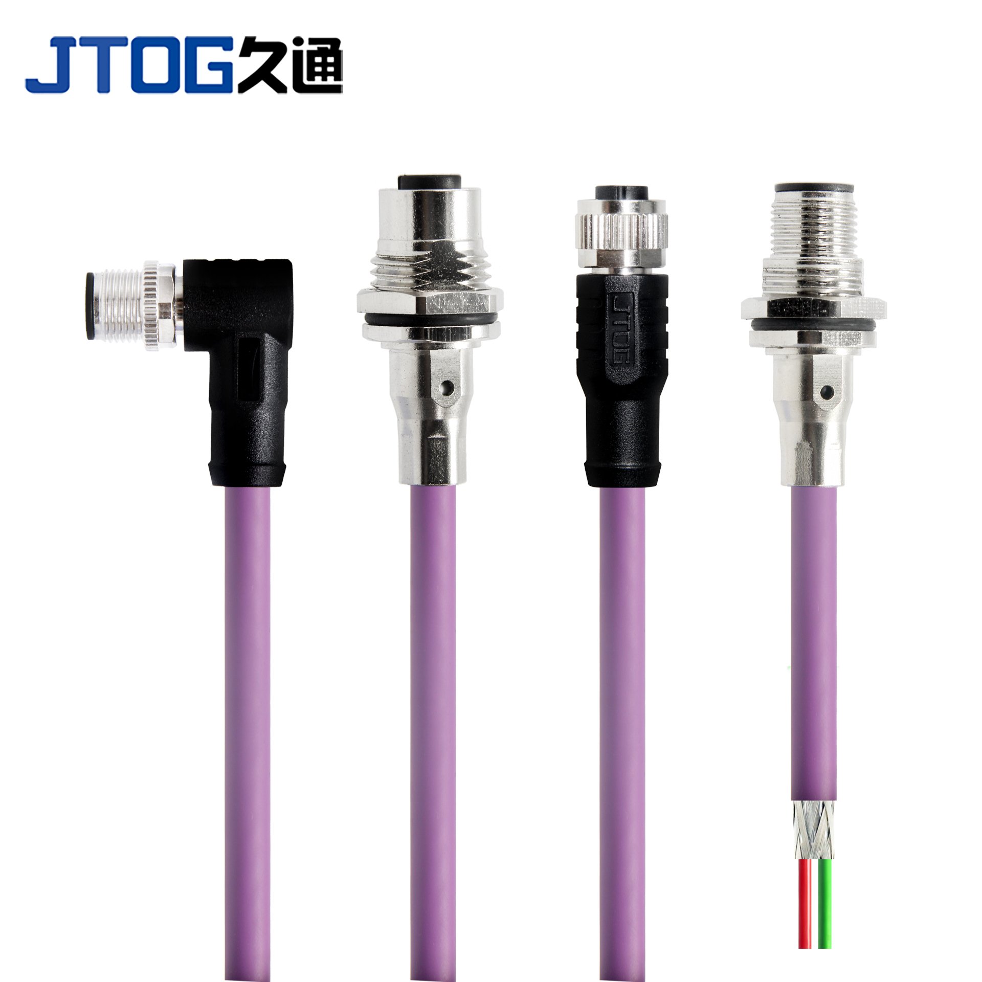 M12 Profibus Shielded Cable Connector M12 Circular Connector M12 Ethernet Cable M12 Male to rj45 Connector