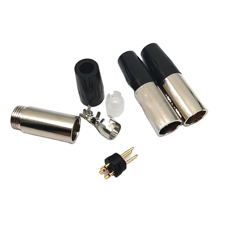 5 Pin Mini XLR Connector 5p 5 Pin Jack Pure Copper Core Male XLR 5-pin Plug Male Speaker Connection Mini XLR 5Pole High Quality