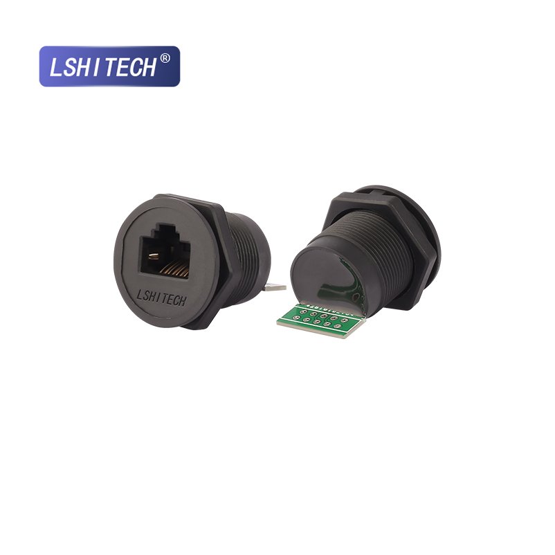 Lshitech Ethernet RJ45 Connector Cat5 Cat5e Waterproof Plug RJ45 Network Cable Connector