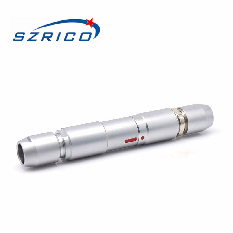 audio video panel mount receptacle metal socket DBP DEU 103 Z056 female 6 pins circular connector