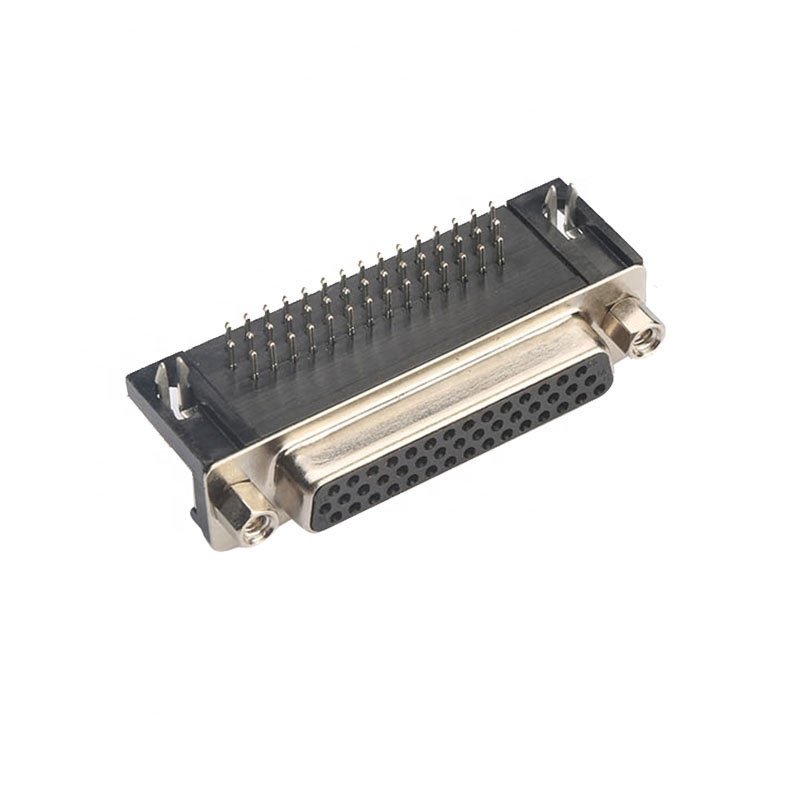 hot sale DB connector double two rows three rows 9/15/25/37 pin D-sub 90 degree right angle type connector