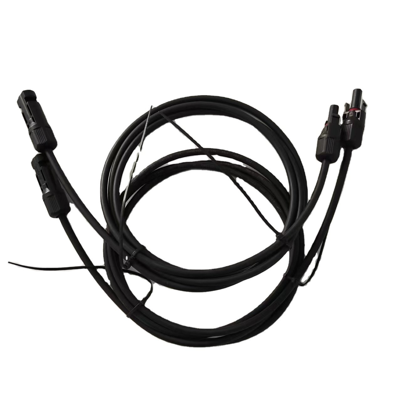 SeanRo Solar Panel Extension Cable 20 Feet 10 AWG Wire Kits 20FT Red + 20FT Black pv solar panel cable