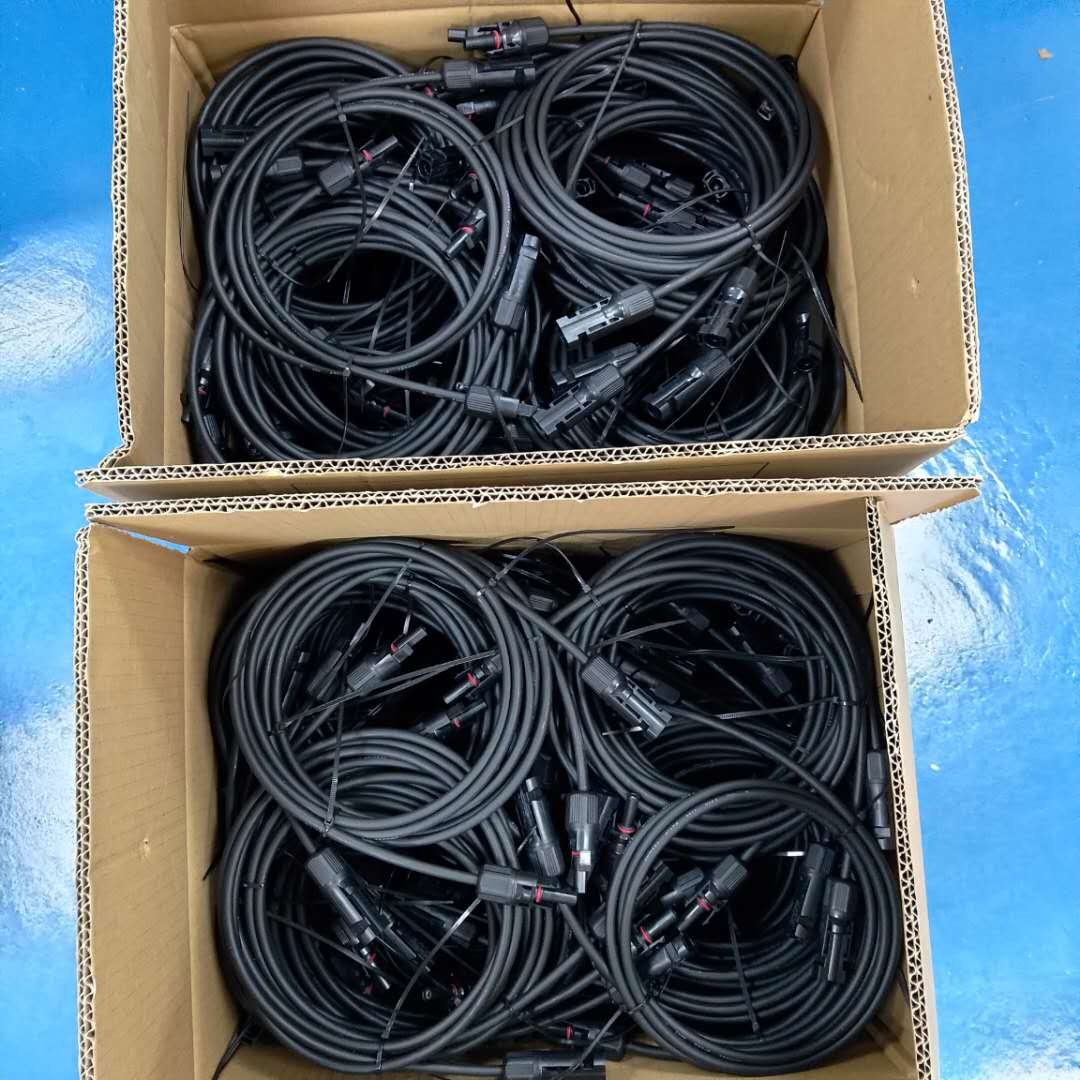 SeanRo Solar Panel Extension Cable 20 Feet 10 AWG Wire Kits 20FT Red + 20FT Black pv solar panel cable