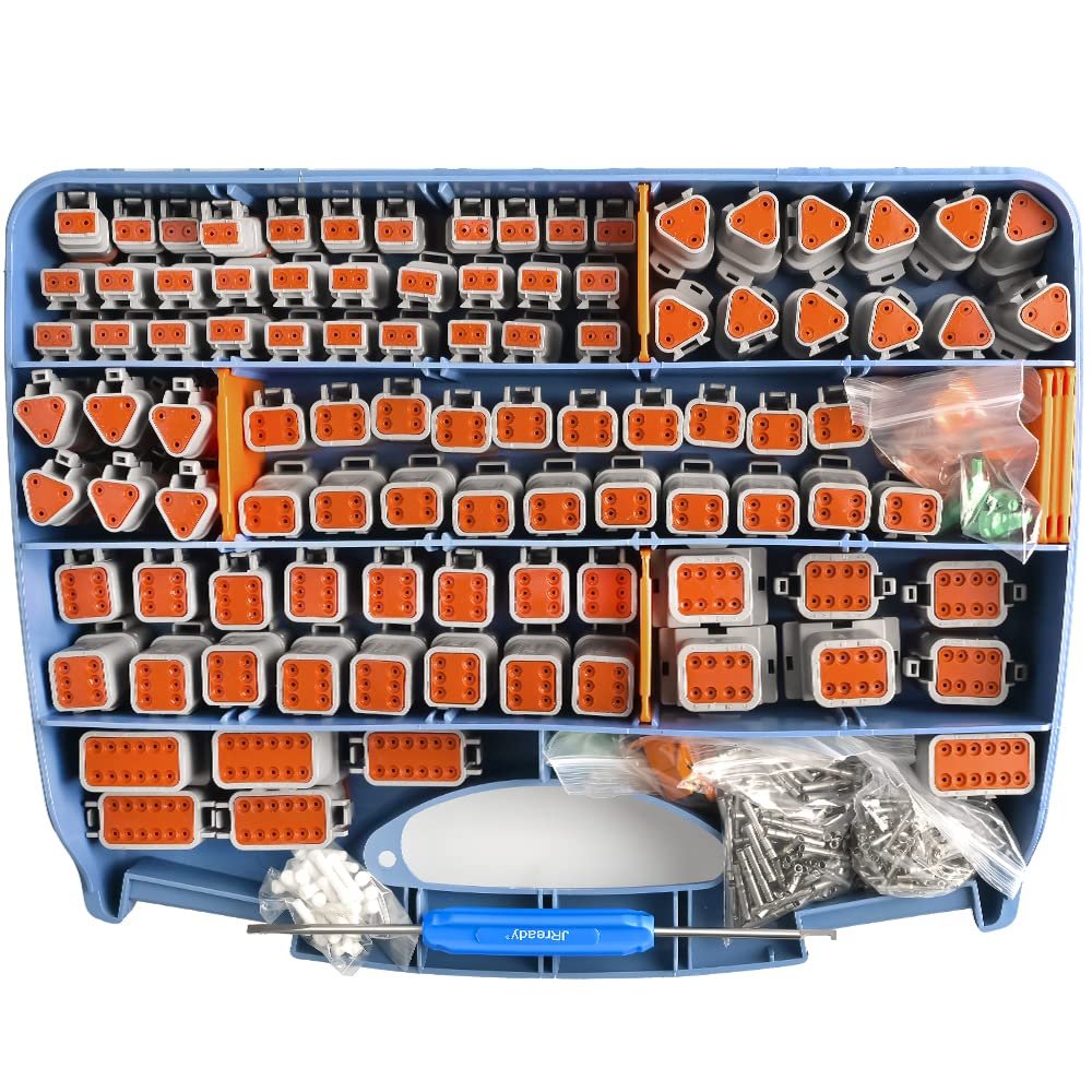 JRready ST6234 DT Deutsch Connector Kit Size 12 16 20 IP67 Electrical Auto Crimp Connector