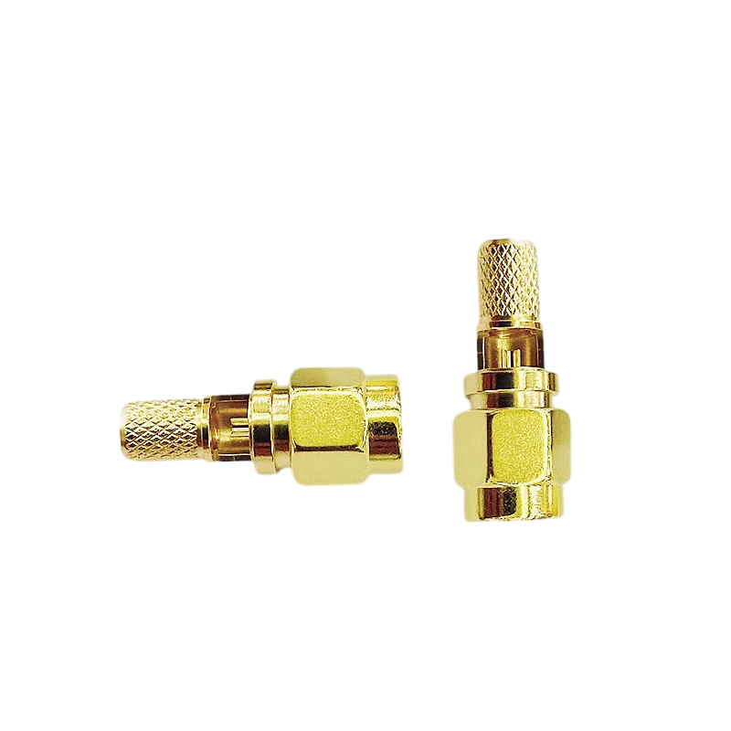 SMA Male Open Window Solder 50 ohm RF Connectors Coaxial Cable Connector For RG58/LMR195/RG400
