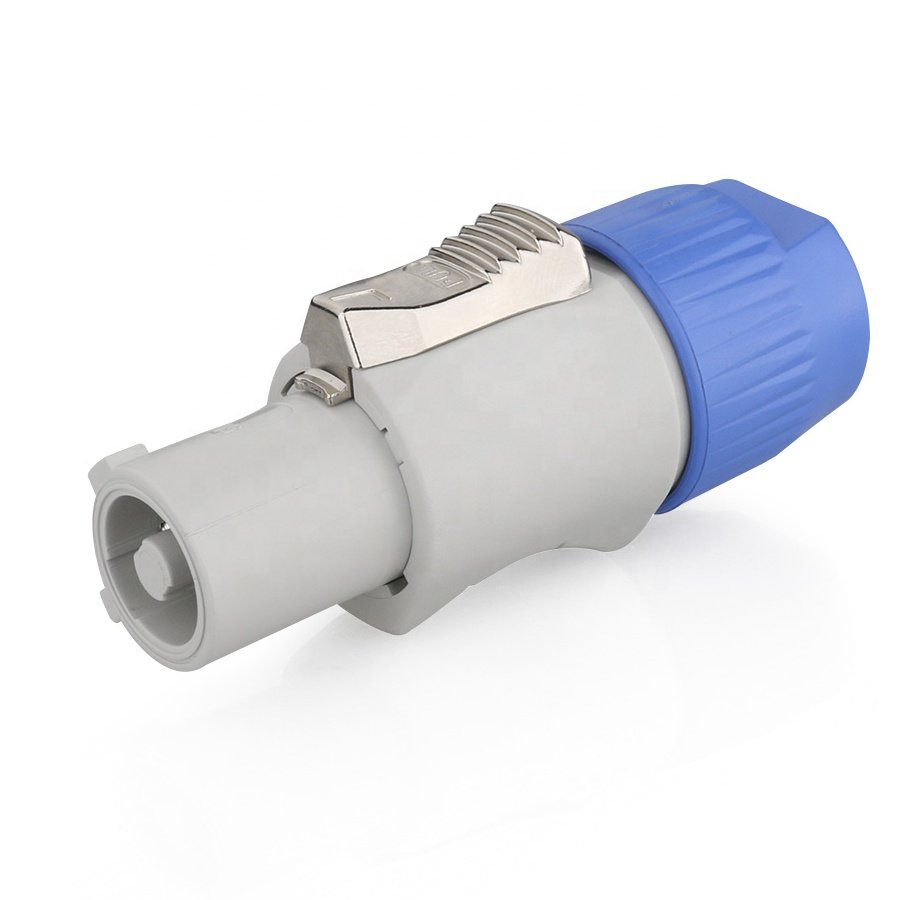 Hotselling Powercon Chassis Plug Panel Connector 3pins 250V ac power male plug led speakon connector
