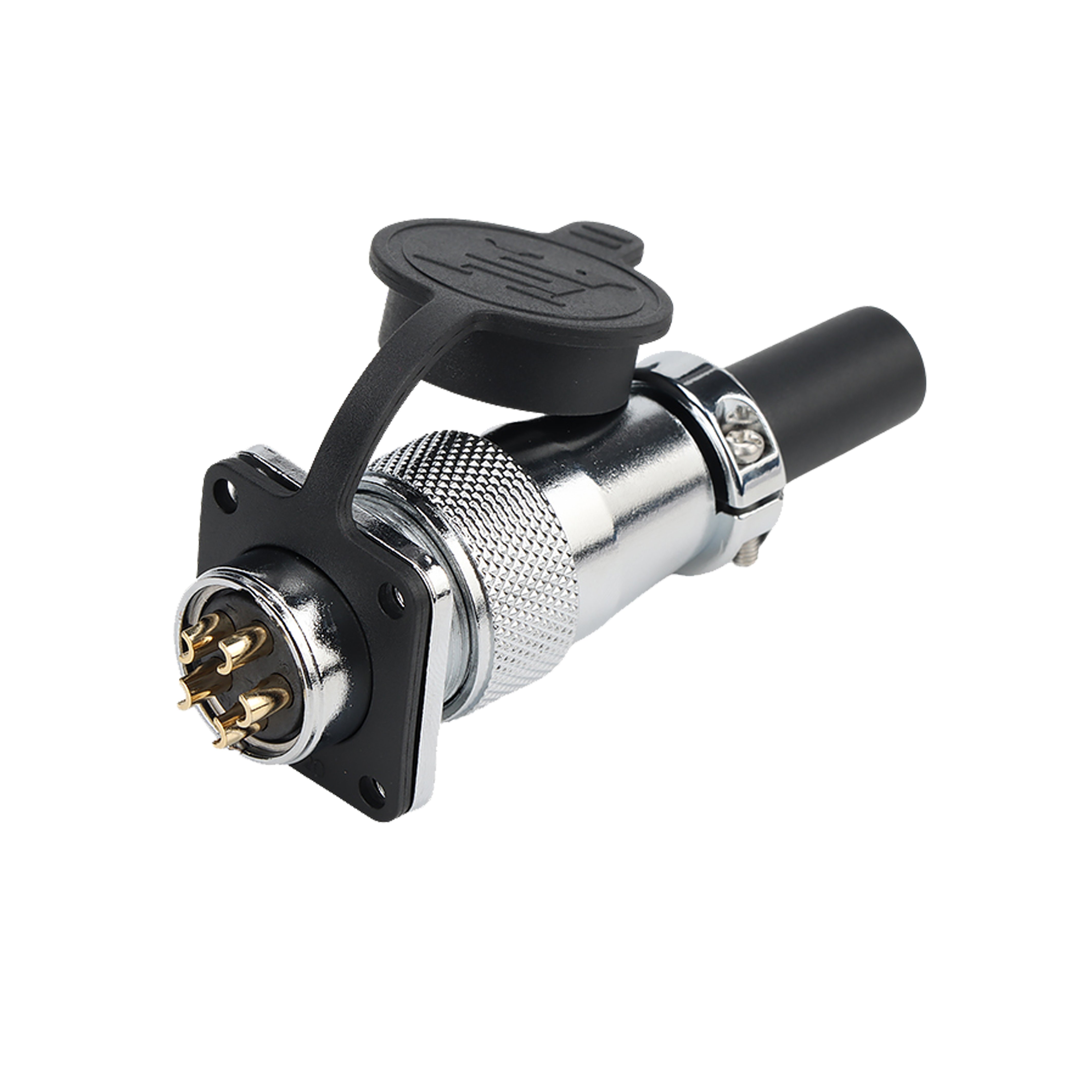 WS20 5pin Aviation electrical plug 7-pin straight thread metal plug Cable connector sleeve cable plug