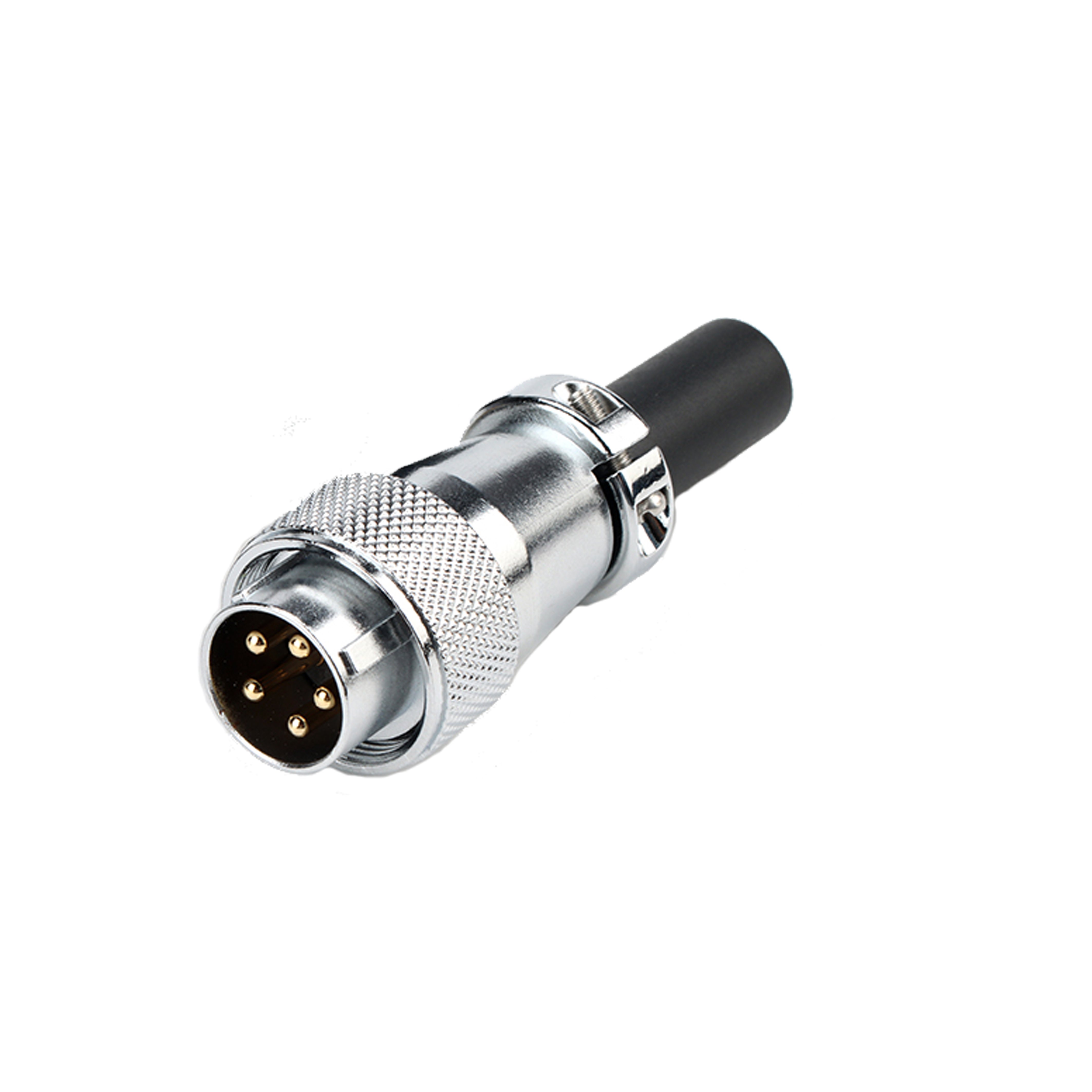 WS20 5pin Aviation electrical plug 7-pin straight thread metal plug Cable connector sleeve cable plug