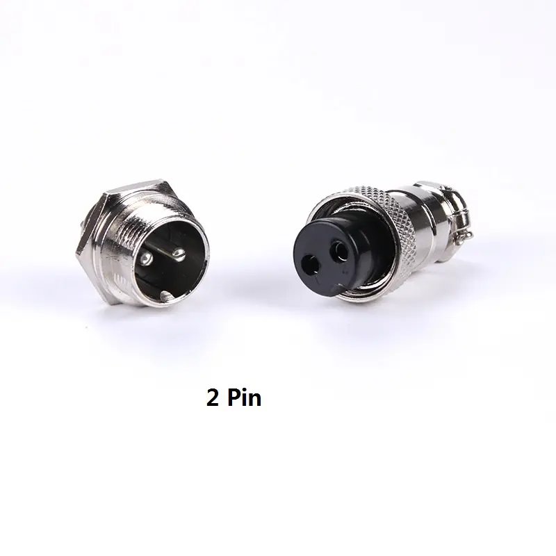 High Quality GX16 M16 Circular Connector 2 3 4 5 6 7 8 Pin Metal Connector