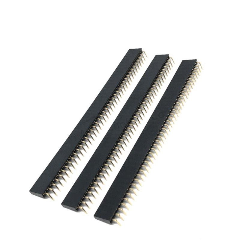 Custom 1.27 mm 3.96 Female Headers for PCB 2.54 2.0 1.5 mm 2x3 10 20 40 Right Angle SMT 5pin Strip Male Pin Header Connector