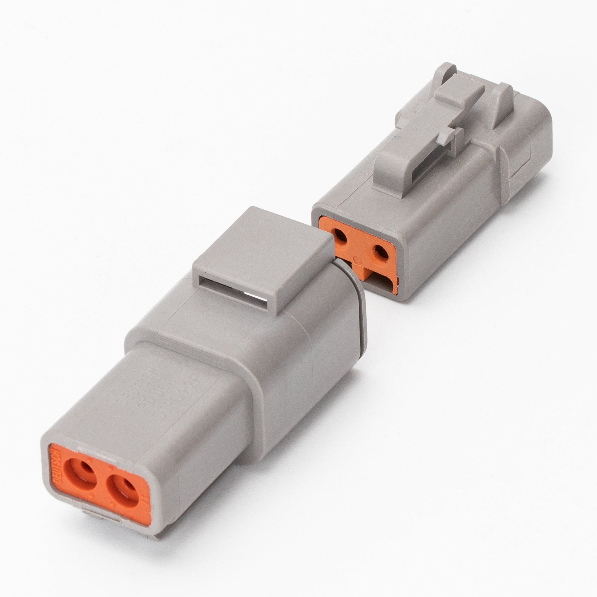 Deutsch DTP Connector Kit DTP04-2P 2 Pins Connector With Size 12 Stamped Solid Contacts 14-12AWG For Truck Agriculture Marine