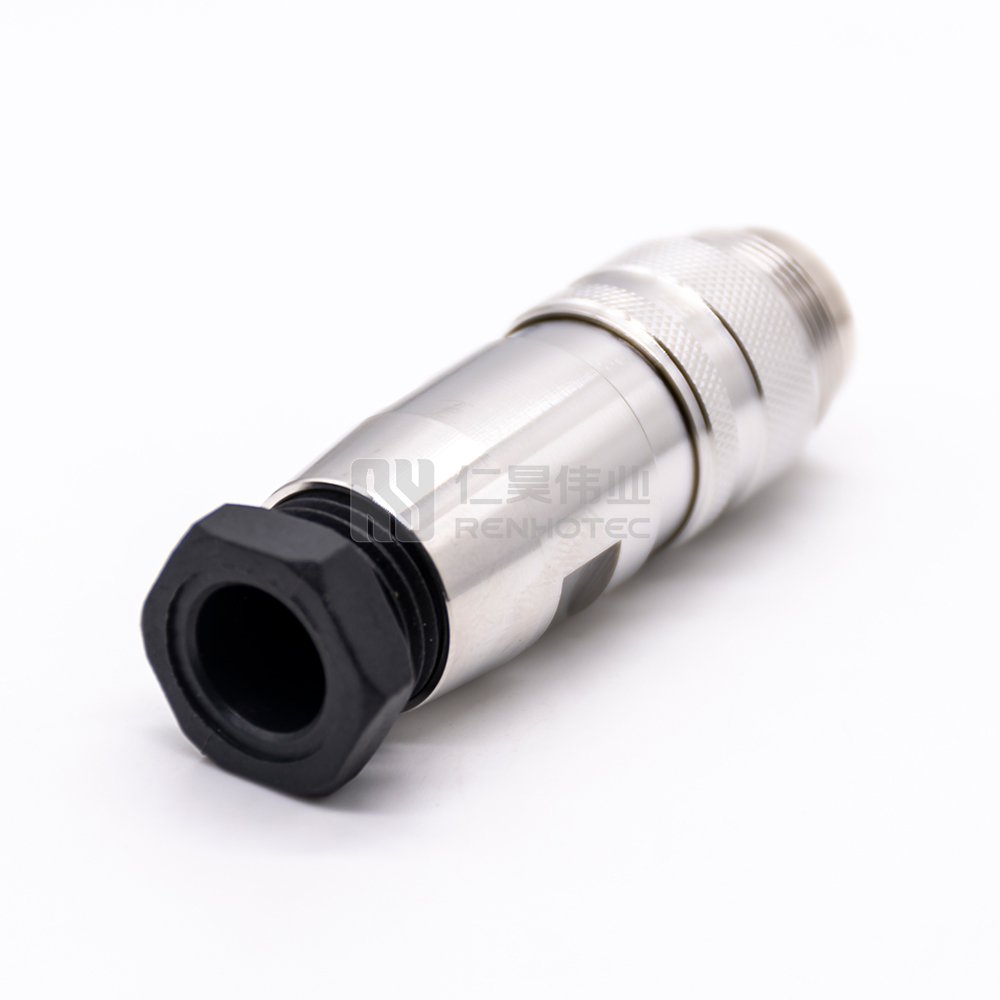 M16 8pin Connector IP67 Waterproof Metal Male Solder Assembly for Industrial Sensor