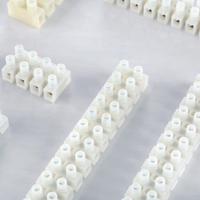 SZOMK Screw Fixed Din Rail Electric Barrier Strip Block Configurable PCB Double Row Jumper Connector Barrier Terminal Block
