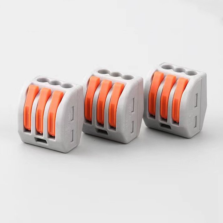 Wholesale PCT-213 Quick Wire Connectors Reusable Splice Wiring Terminals 1 In 2 Out Push-in Wire Connectors