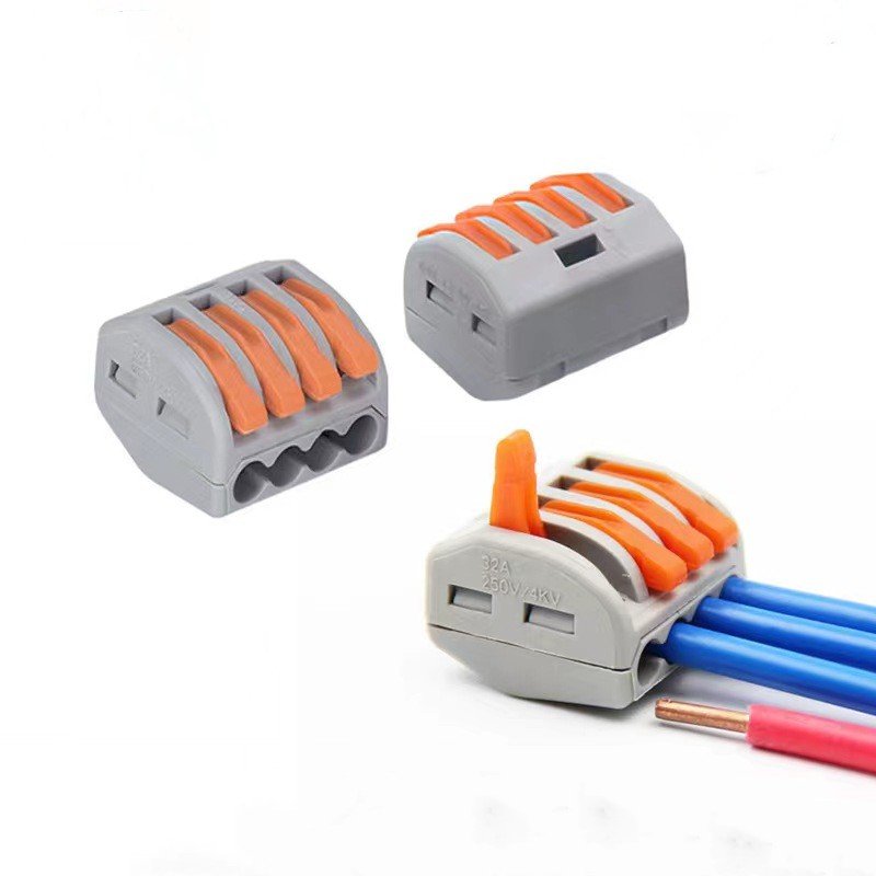 Wholesale PCT-213 Quick Wire Connectors Reusable Splice Wiring Terminals 1 In 2 Out Push-in Wire Connectors