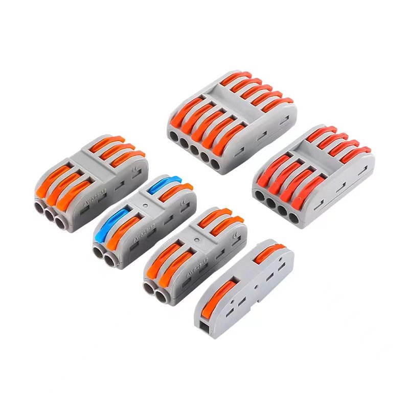 Wholesale PCT-213 Quick Wire Connectors Reusable Splice Wiring Terminals 1 In 2 Out Push-in Wire Connectors
