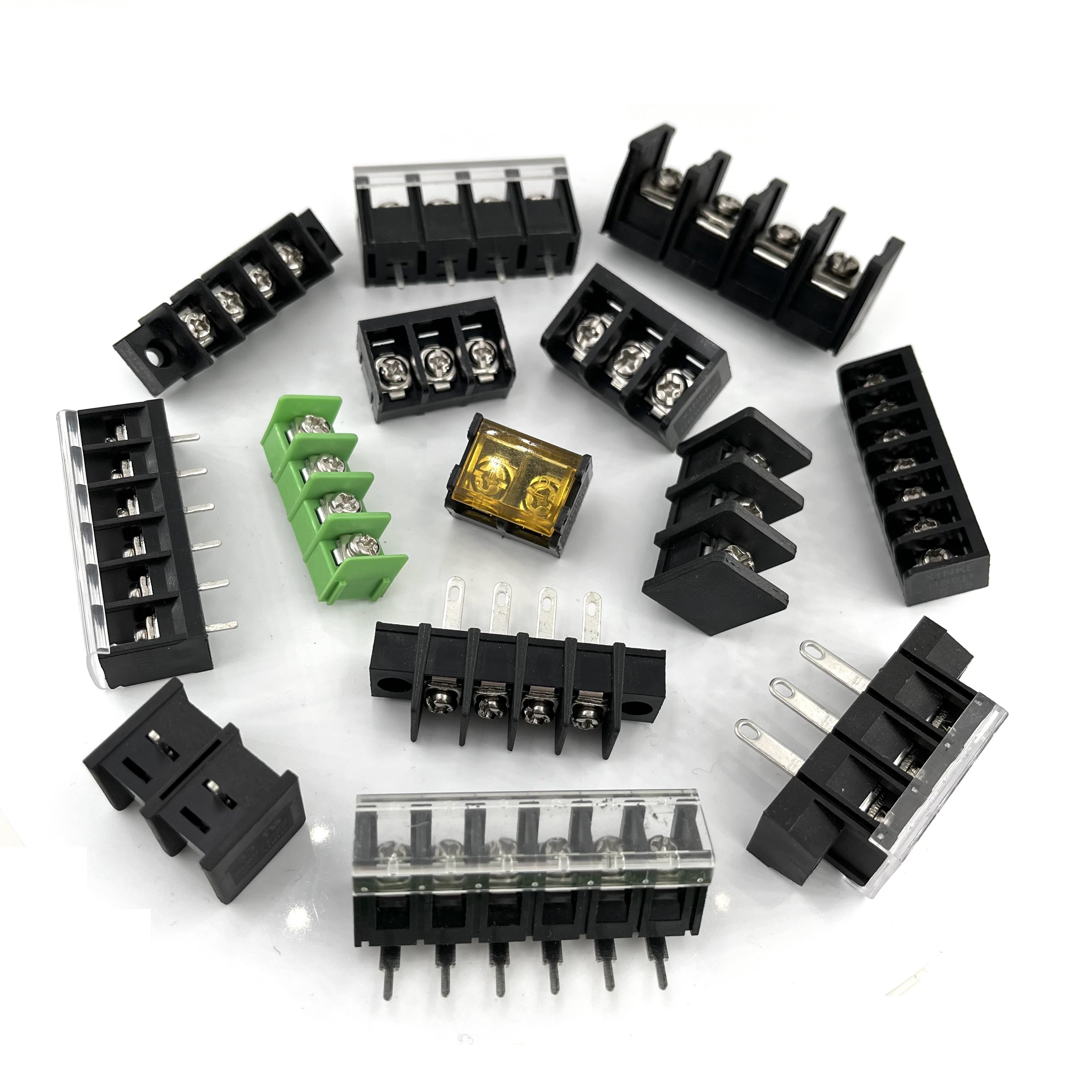 PCB Socket connector 2.54mm 3.5mm 3.81mm 5.0mm 5.08mm 7.62mm 10.16mm male and Female terminal blocks with copper contact