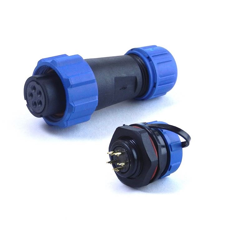 Ip67 outdoor waterproof 4pin 9 pin circular connector
