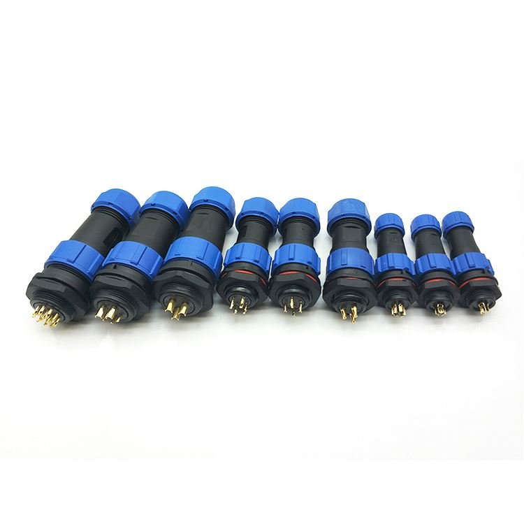 Ip67 outdoor waterproof 4pin 9 pin circular connector