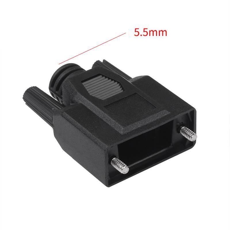 Wholesale DB9 Black Shell Male and Female One time Injection Molding Shell DB9 Cover, DB9 Connector Plastic Shell