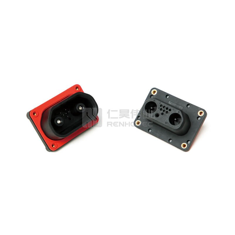 2+20pin Power and Signals 200A 250A 1000V DC IP67 Hybrid Connector for Motorcycle Ebike