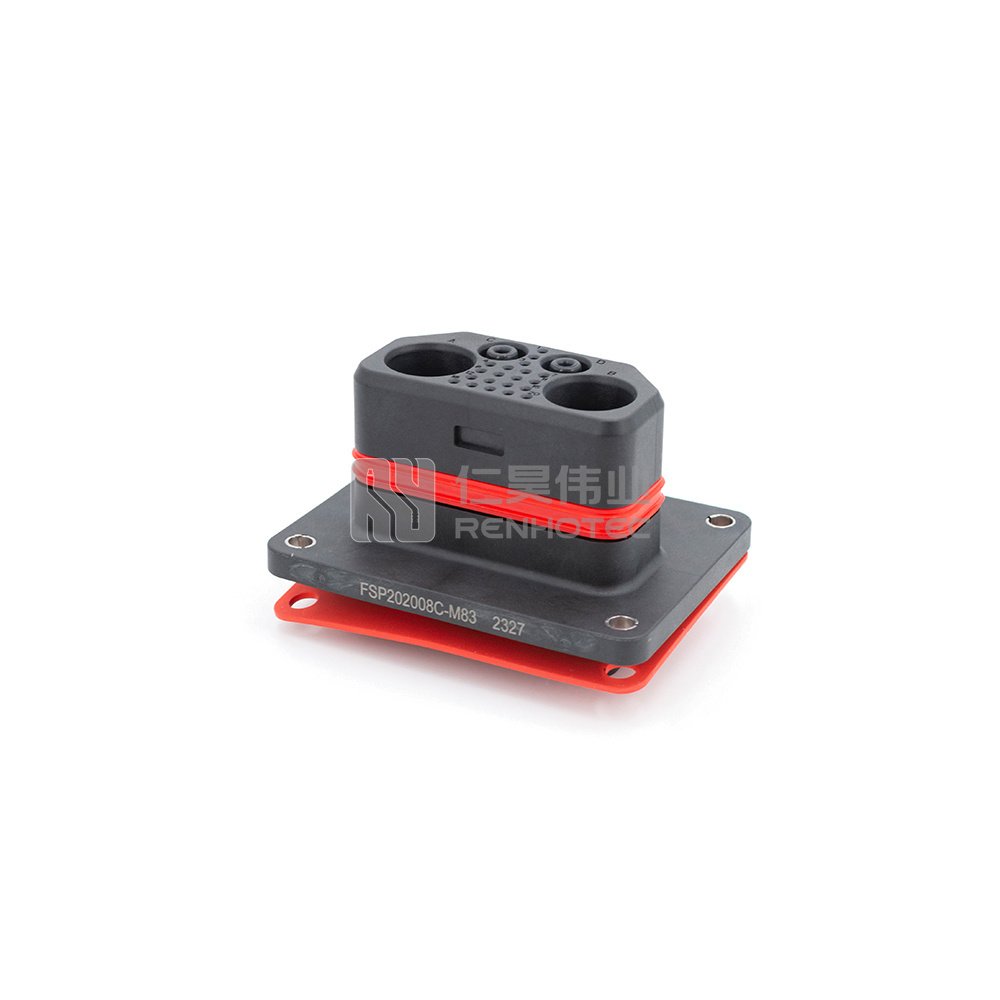 2+20pin Power and Signals 200A 250A 1000V DC IP67 Hybrid Connector for Motorcycle Ebike