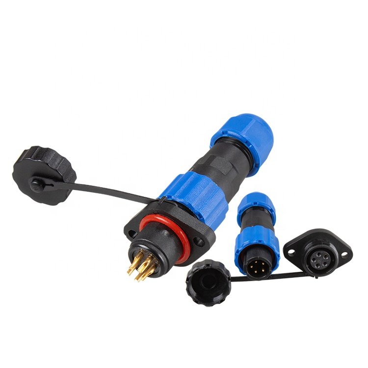 High Quality 5Pin M13 SP SD13 Male Female Flange IP68 Wire Cable Electrical Circular Low Voltage Waterproof Connector
