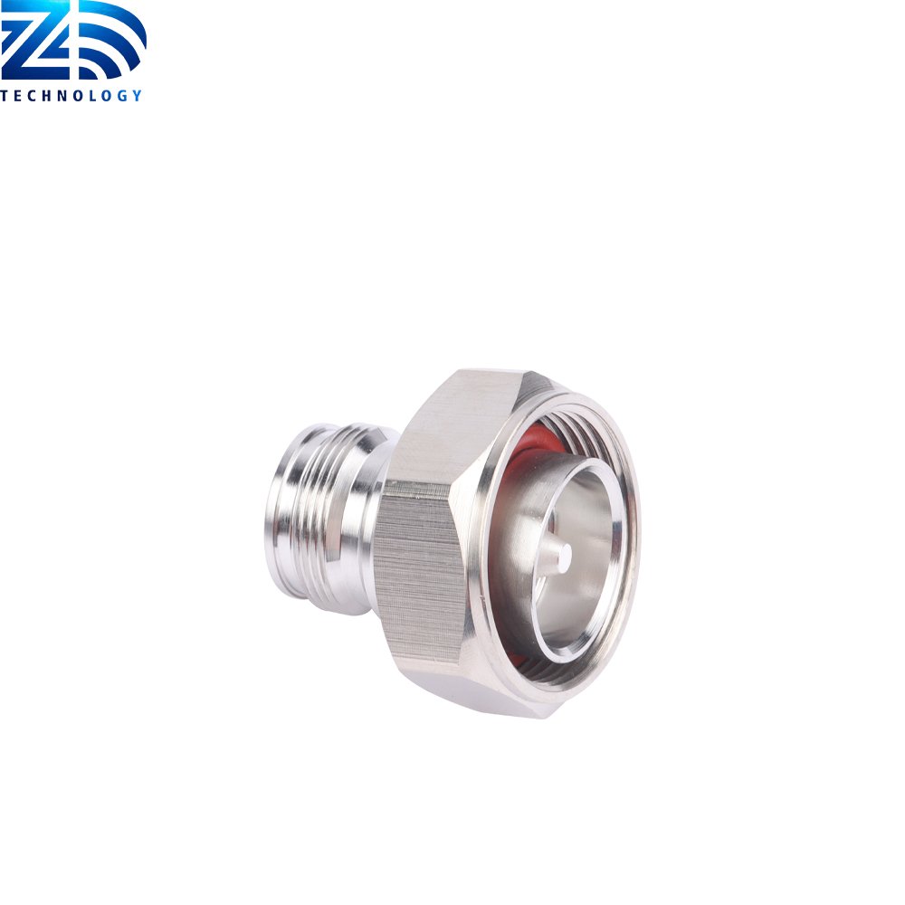 4.3 10 Female Rf Coaxial F Mini Din Crimp 7 16 Din Male Straight Clamp Type Connector