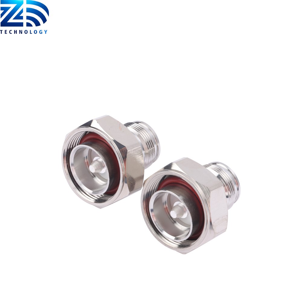 4.3 10 Female Rf Coaxial F Mini Din Crimp 7 16 Din Male Straight Clamp Type Connector