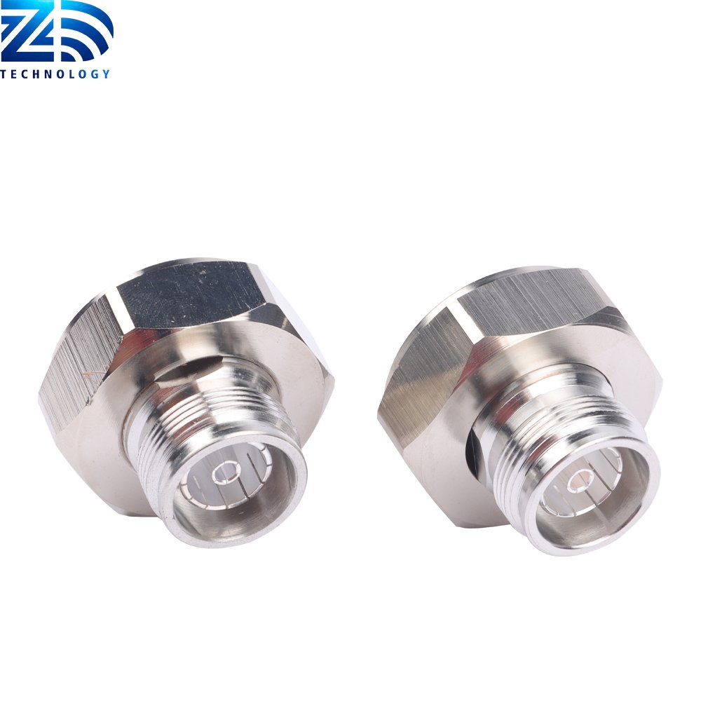 4.3 10 Female Rf Coaxial F Mini Din Crimp 7 16 Din Male Straight Clamp Type Connector