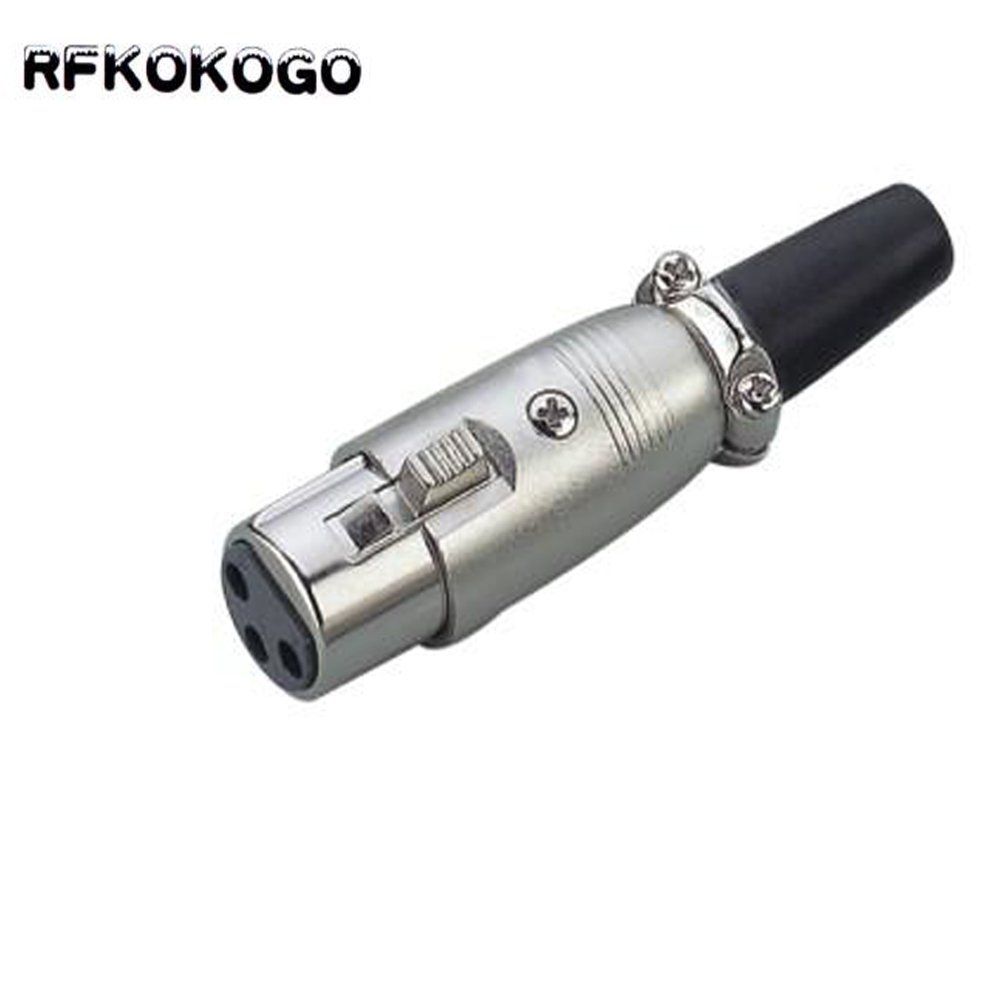 XLR connector plugs 3pin Female 3-pin XLR male female jack connector