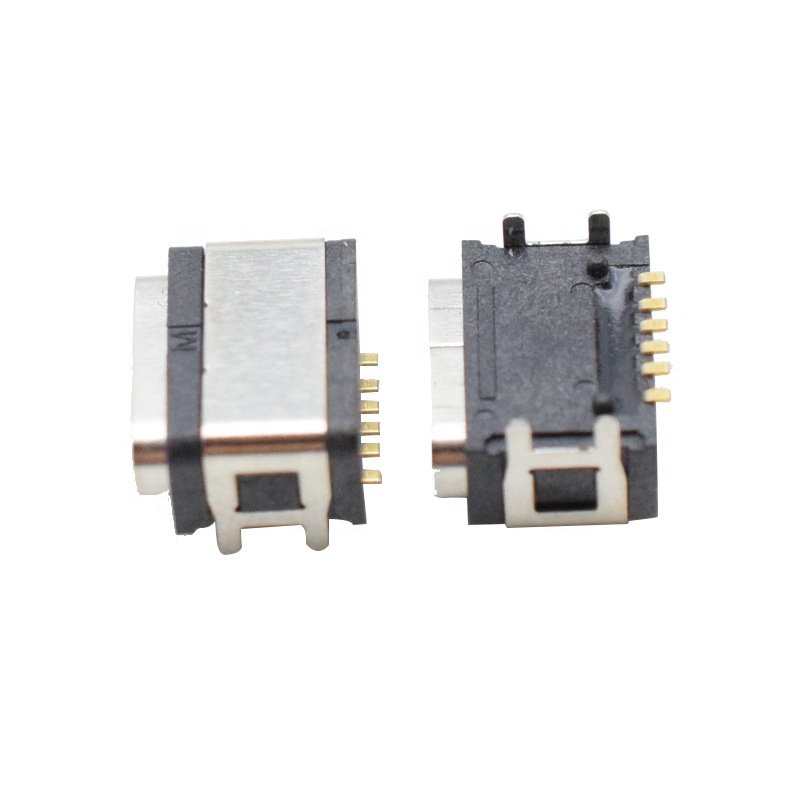 IP66 waterproof PPA temperature resistant type-C 6pin female base four pin patch USB connector